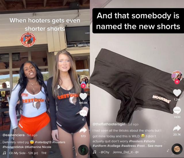 Hooters adjusts policy to make controversial new uniform optional for  employees after outcry over skimpy new shorts that are 'like underwear' -  Yahoo Sports