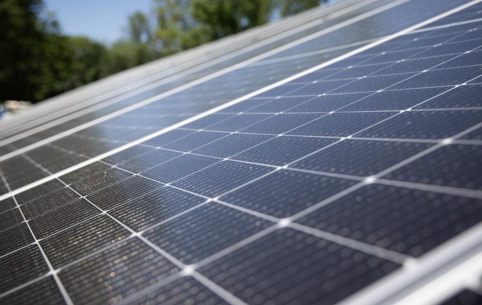 At a news conference, Lt. Gov. Austin Davis and Acting Secretary of the Pennsylvania Department of Environmental Protection (DEP) Jessica Shirley highlighted the potential for solar power generation on abandoned mine lands across the Commonwealth. Pictured here is a moment from the May 30, 2024, event.