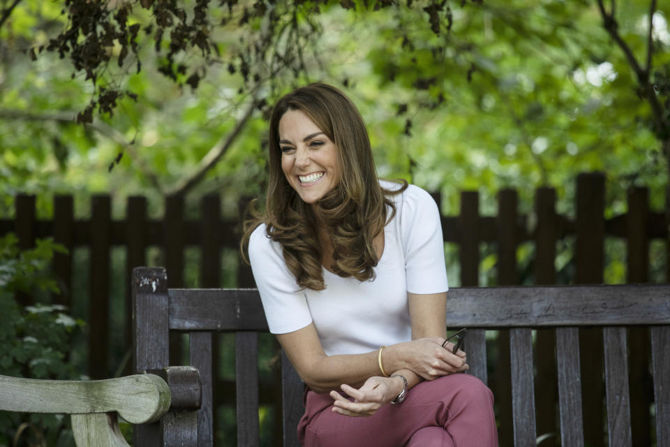 The 38-year-old royal was all smiles as she met with parents for her latest royal  engagement.   (PA Images)