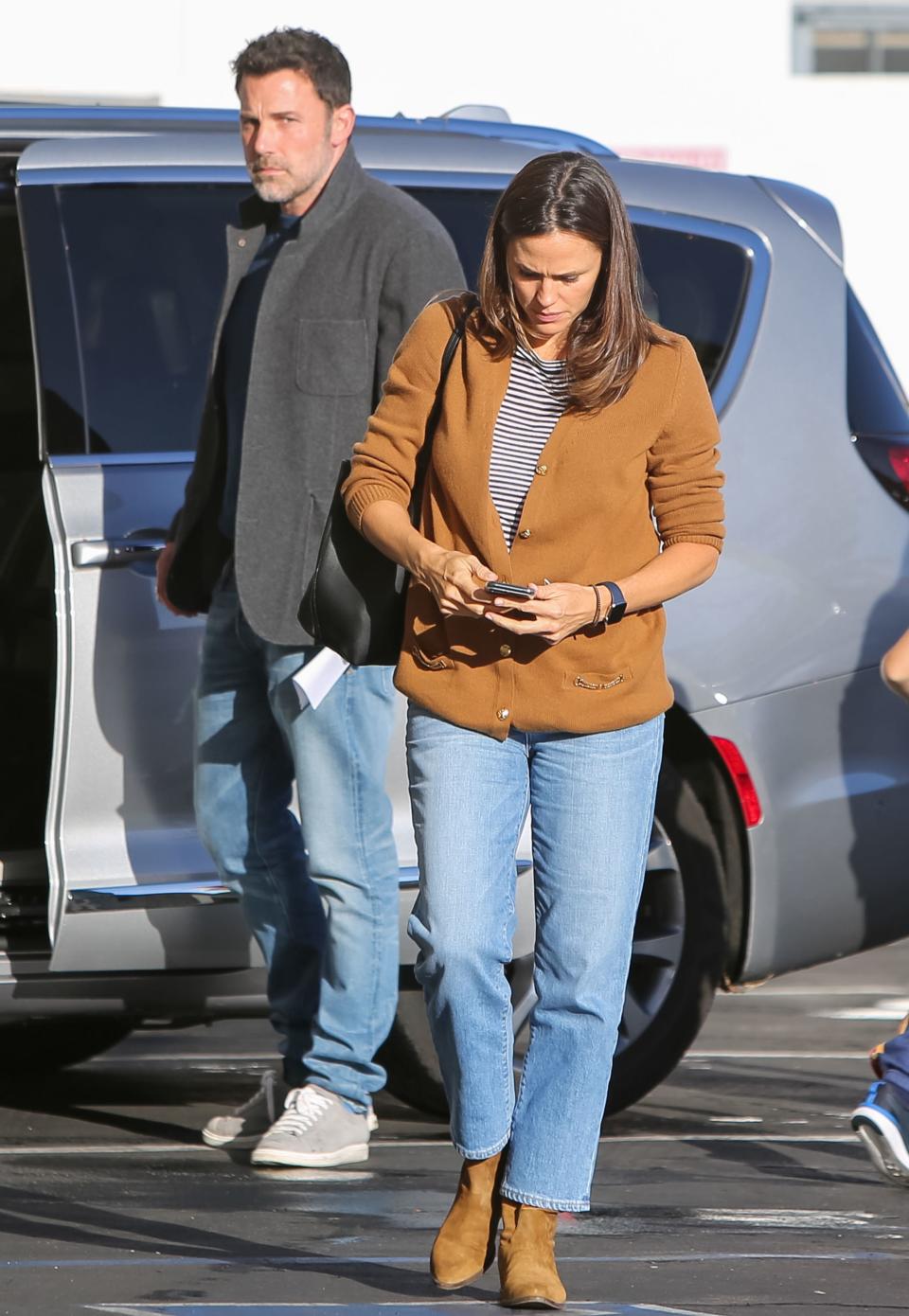 Ben Affleck and Jennifer Garner on November 27, 2019 in Los Angeles, California.