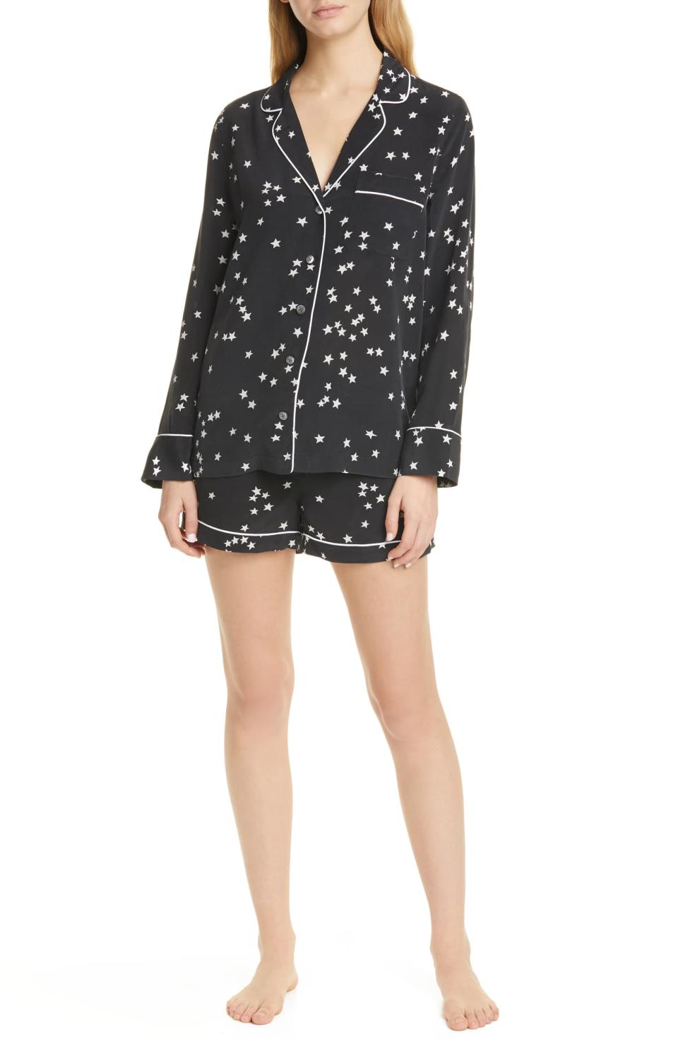 Equipment Lillian Silk Short Pajamas. Image via Nordstrom.