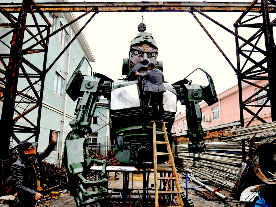 china steel robot