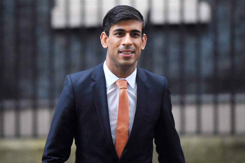 LONDON, ENGLAND - FEBRUARY 13: New Chancellor of the Exchequer Rishi Sunak leaves 10 Downing Street on February 13, 2020 in London, England. The Prime Minister makes adjustments to his Cabinet now Brexit has been completed. (Photo by Peter Summers/Getty Images)