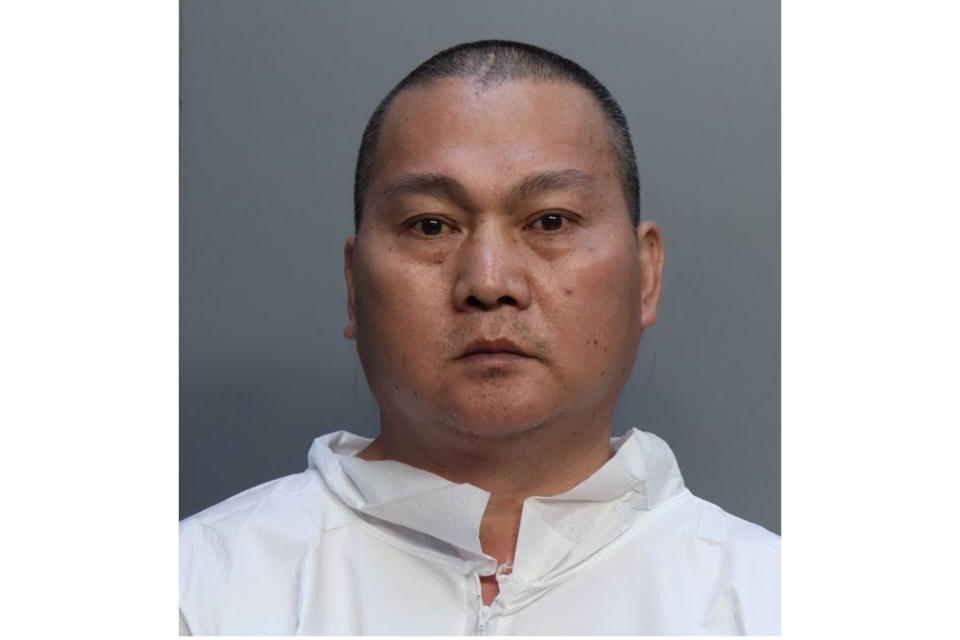 This photo provided by the Miami-Dade Corrections & Rehabilitation Department shows Wu Chen. Chen, the suspect in the weekend killings of four people at a marijuana farm in Oklahoma, was arrested Tuesday, Nov. 22, 2022, by officers in South Florida, police said. (Miami-Dade Corrections & Rehabilitation Department via AP)