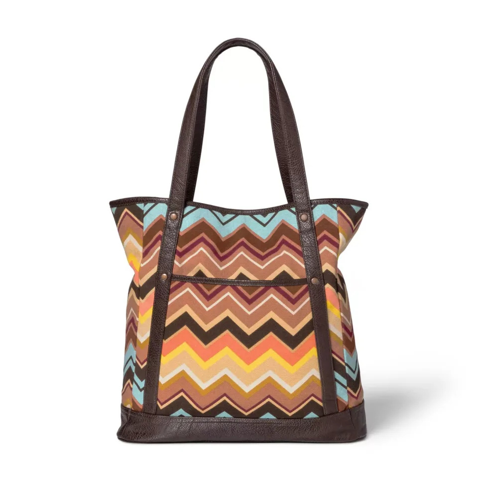 product description page Colore Zig Zag Large Tote Handbag - Missoni for Target (Phoot: Target)