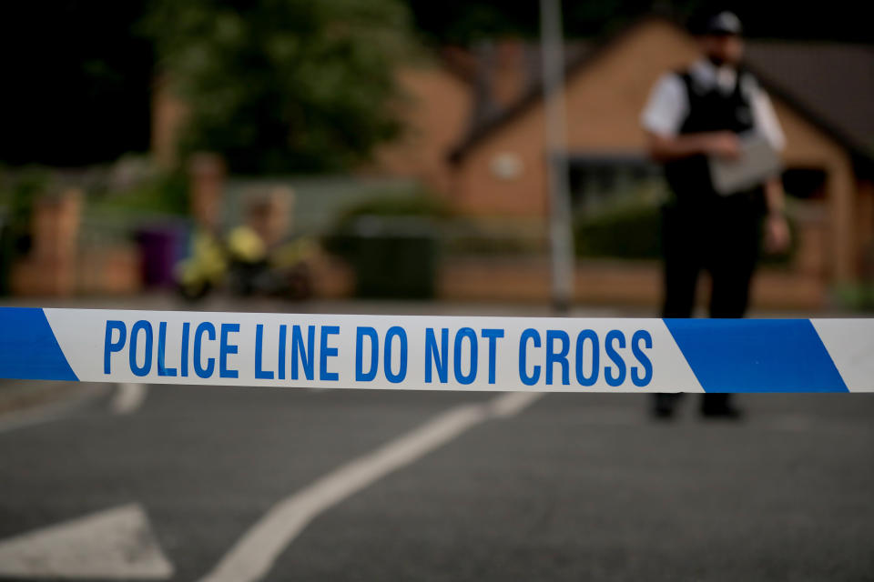 A generic stock photo of police tape at a crime scene in Liverpool. (Photo by Peter Byrne/PA Images via Getty Images)