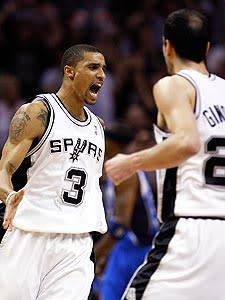 George Hill and Manu Ginobili rallied the Spurs from a 12-point deficit in the second half