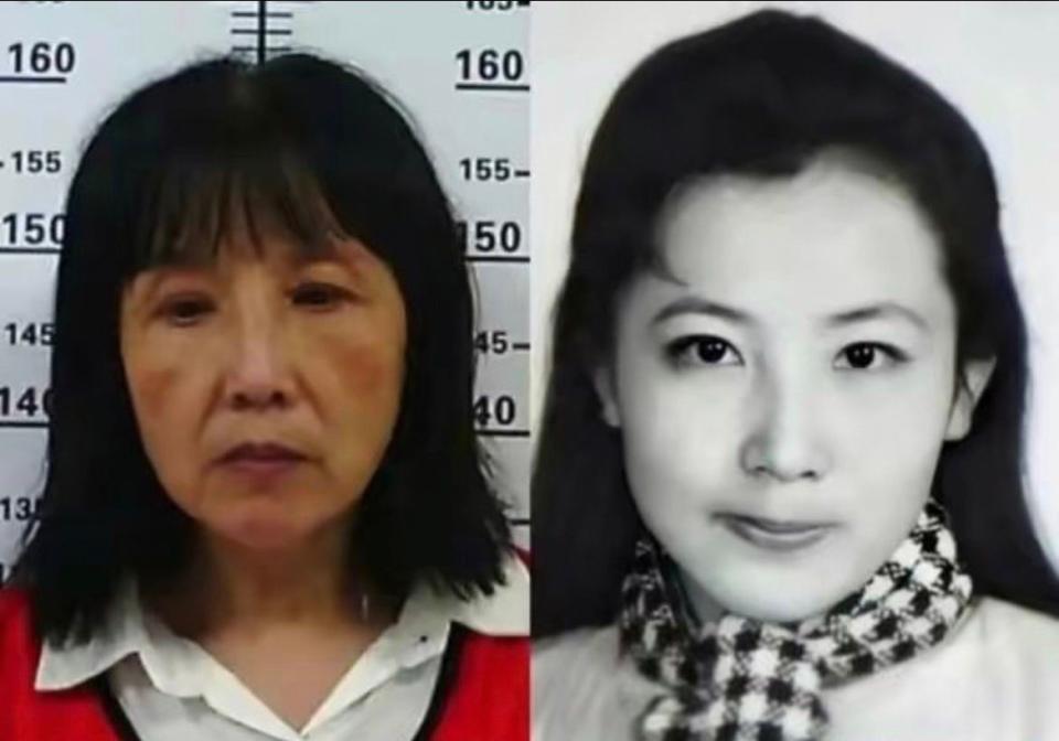 中國「最美通緝犯」解麗萍在逃亡24年後終於落網，但當年美貌明顯已不復見，讓人不禁大嘆「歲月不饒人」。（微博）