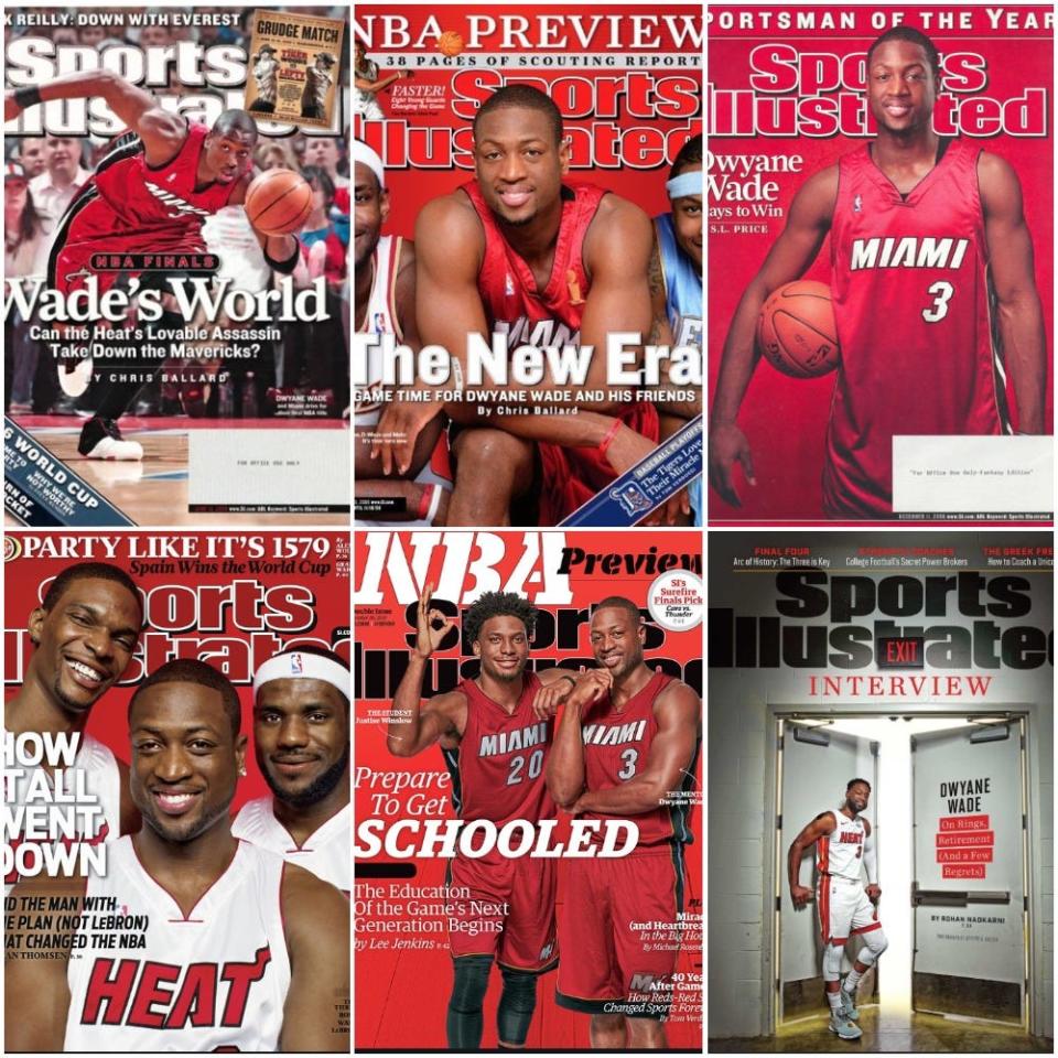 Dwyane Wade has been featured several times on Sports Illustrated since his days at Marquette.