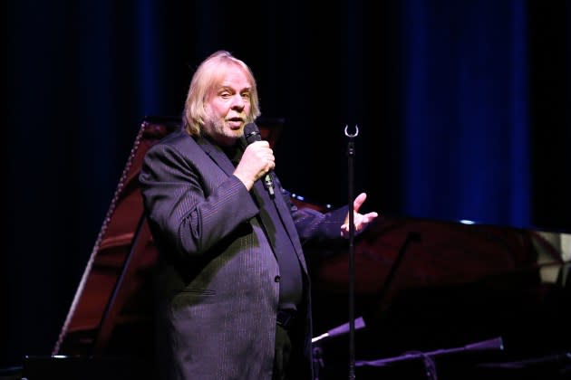 Musician Rick Wakeman performs during the "Grumpy Old Rock Star Tour" show at The Paramount Theater on September 24, 2019 in Huntington, New York. - Credit: Al Pereira/Getty Images