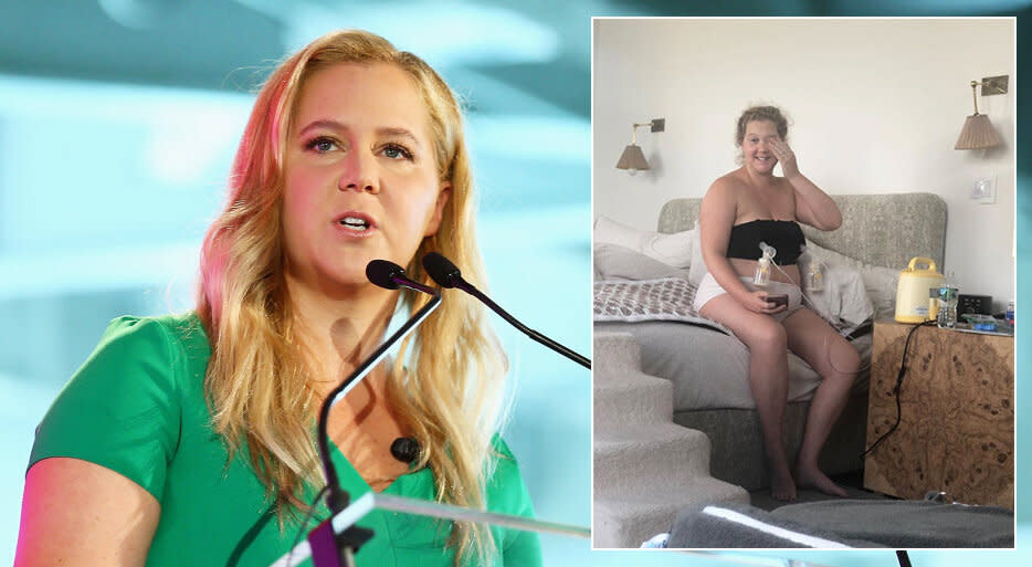 New mum Amy Schumer has hit back at critics who say she shouldn't be back at work already [Photo: Getty]