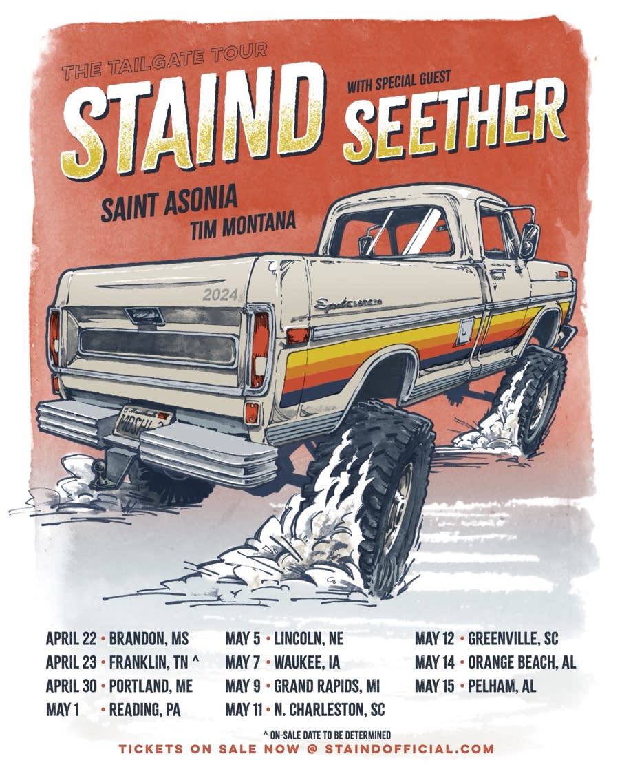 Staind Announce Spring 2024 US Tour Dates with Seether