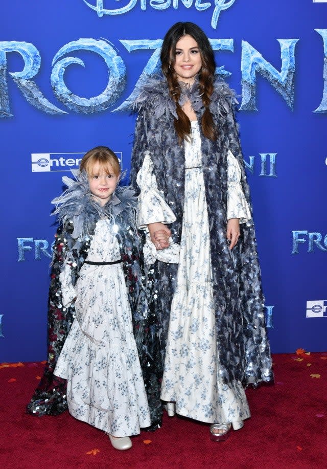 The sisters walked the carpet together at the premiere of 'Frozen 2' in matching outfits.