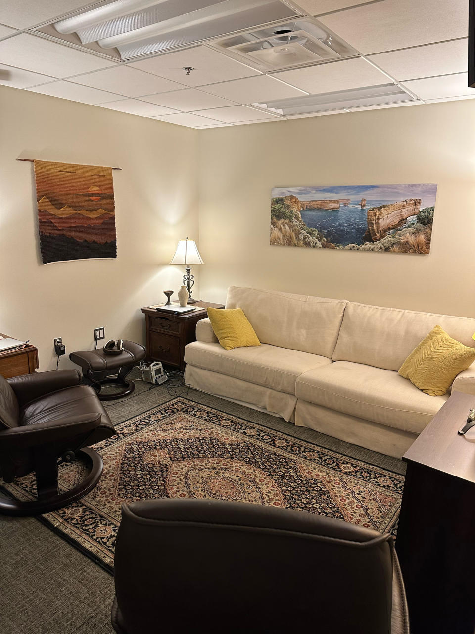 The therapy room at Johns Hopkins (Dr. Akshay Syal / NBC News)