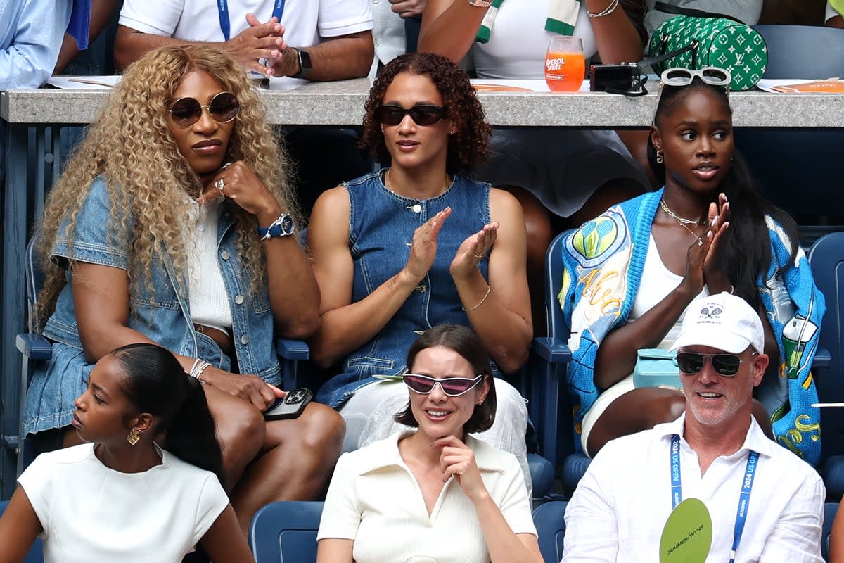 Serena Williams sat in a suite to watch Jannik Sinner play on August 31 (Getty Images)