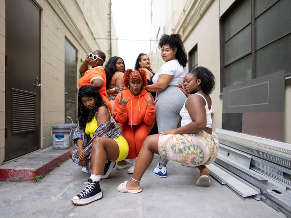 Sydney Bell, Charity Holloway, Arianna Davis, Ashley Williams, Jayla Sullivan, Asia Banks, and Kiara Mooring: some of the hopeful women competing to join Lizzo’s Big Grrrls