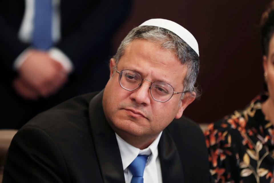 Itamar Ben Gvir, the minister of national security in Benjamin Netanyahu's new government (ASSOCIATED PRESS)