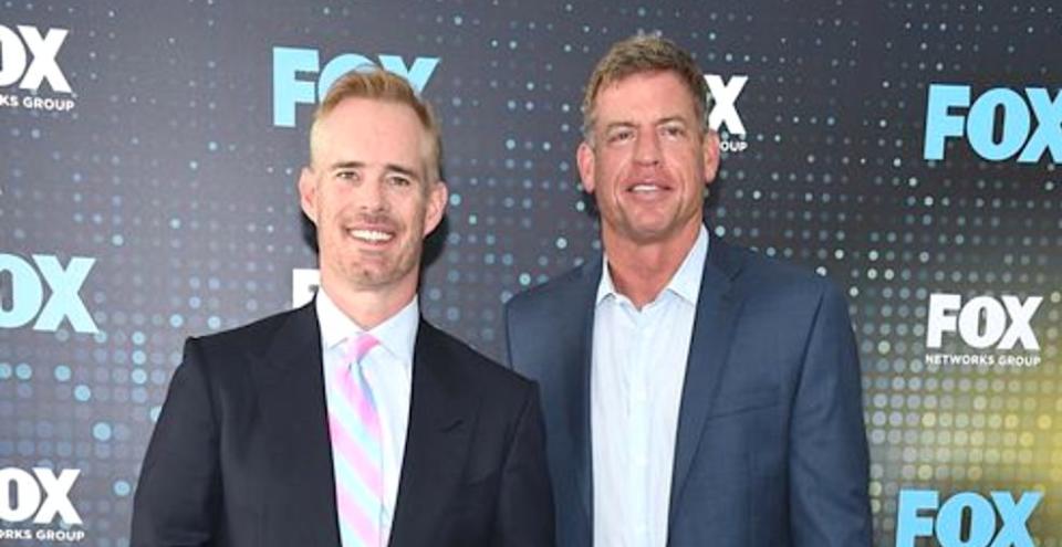 Joe Buck, left, and Troy Aikman. (Photo: Gary Gershoff via Getty Images)