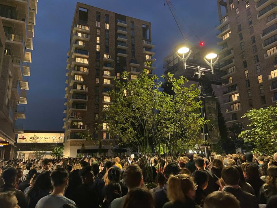 Several hundred mourners gathered for the vigil in Kidbrooke for murdered teacher Sabina Nessa (Lamiat Sabin)