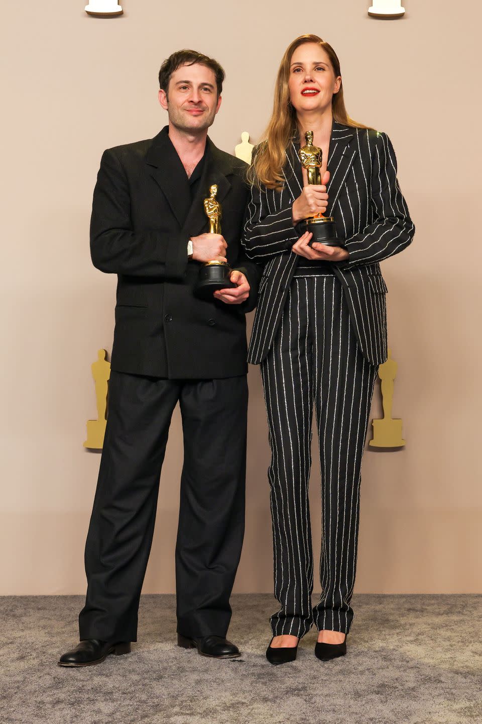 arthur harari and justine triet winner in the category best original screenplay for anatomy of a fall