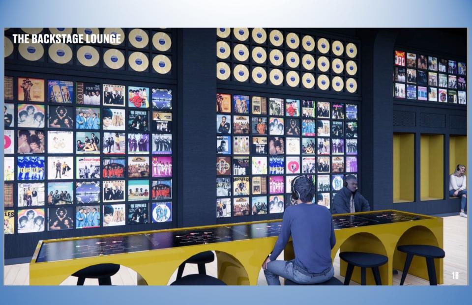 New renderings portray the next phase in the Motown Museum’s $65 million expansion project. The images were unveiled during an event at the Roostertail in Detroit on Wednesday, Oct. 4, 2023.