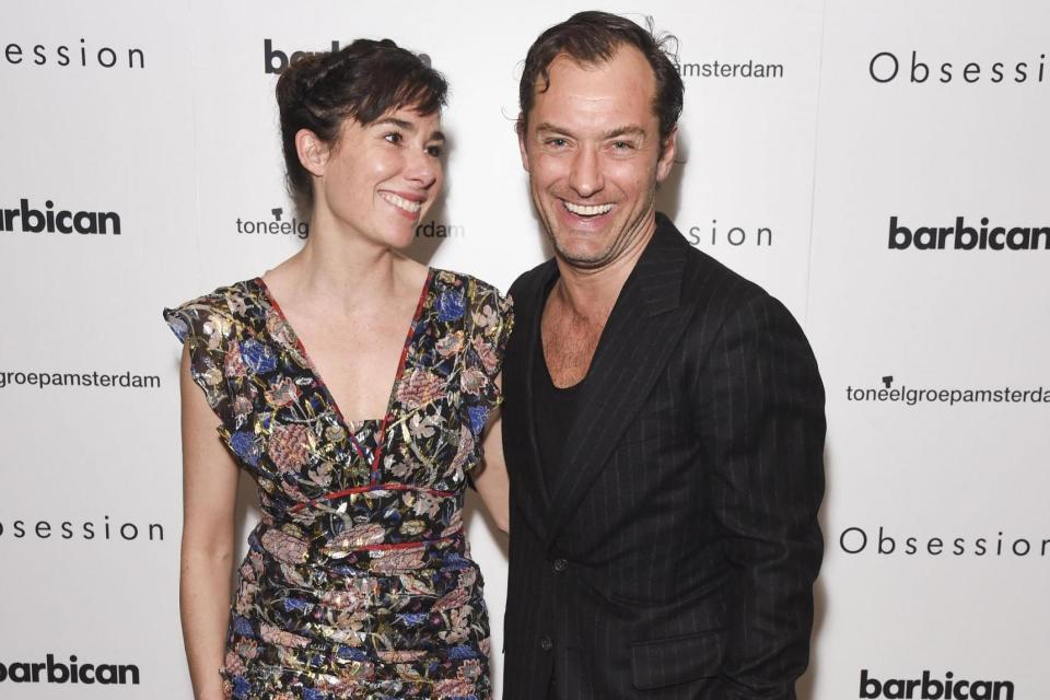 “Connection”: Jude Law with Obsession co-star Halina Reijn: Dave Benett