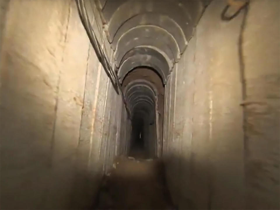 A network of concrete-reinforced tunnels, built by Hamas, extends an estimate 300 miles beneath the Gaza Strip, complicating efforts by the military to combat the terrorists.  / Credit: CBS News