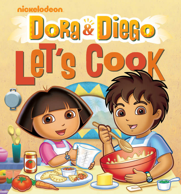 In this book cover image released by Wiley, "Dora & Diego Let's Cook," featuring characters from the Nickelodeon animated series, is shown. (AP Photo/Wiley)