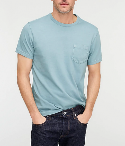 worn in t shirt mens j crew