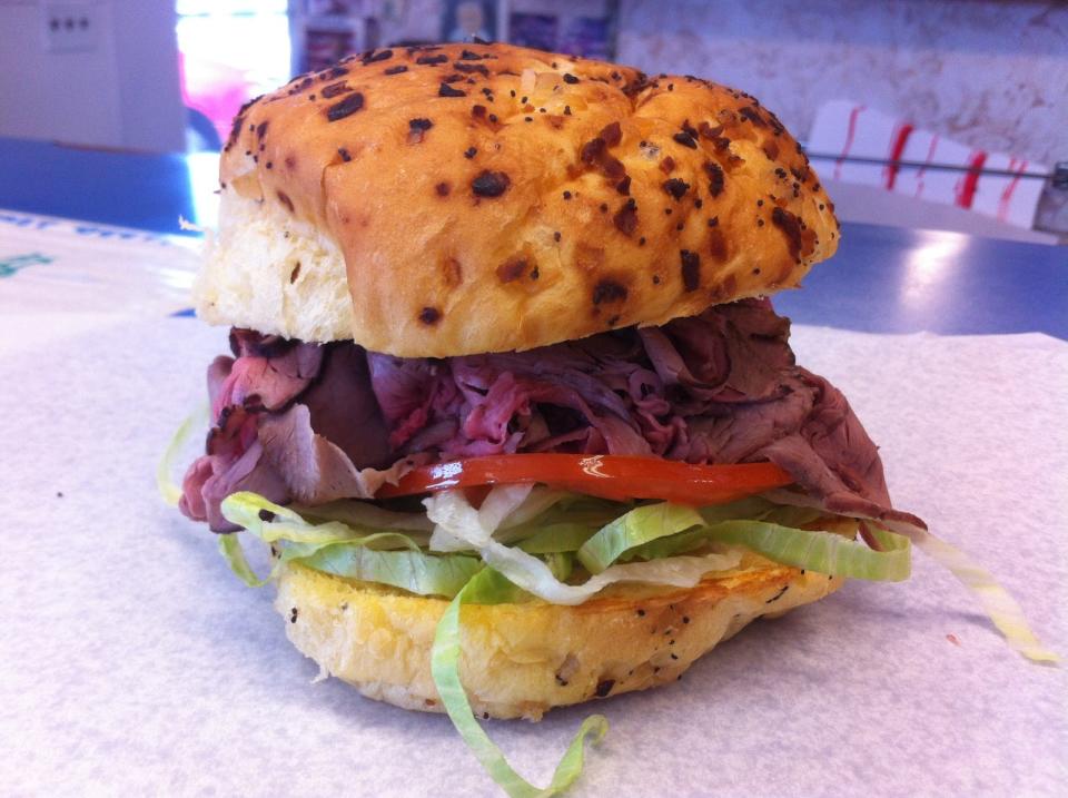 This sandwich from Timmy's Roast Beef on Route 28 was one of the Top 10 lunch sandwiches as shown in this file photo.