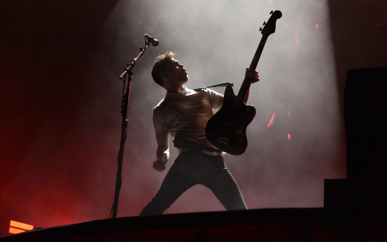Royal Blood bassist and vocalist Mike Kerr, at the O2 - C Brandon/Redferns