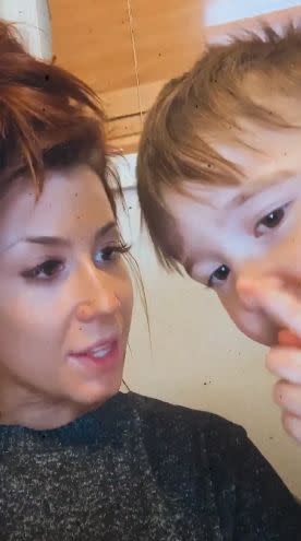 Chelsea Houska with son Watson