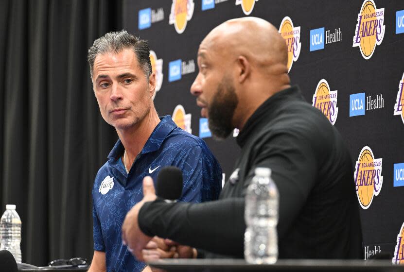 El Segundo, California September 28, 2023-Lakers General Manager Rob Pelinka.