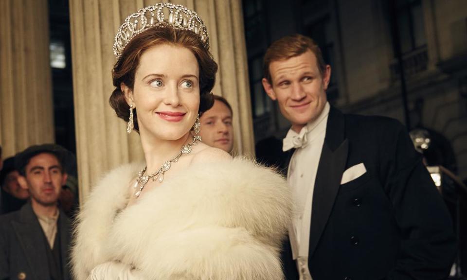 Claire Foy and Matt Smith in The Crown