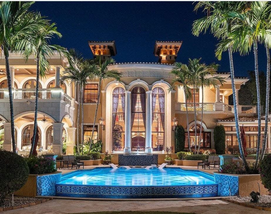 This home at 2330 Seven Oaks Lane is the most expensive Palm Beach Gardens property on the  market as of  Jan. 20 2023 with a listing price of $29.25 million. Listing agent is Sutter & Nugent.