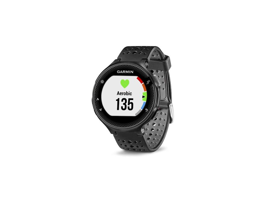 Garmin Forerunner 235, GPS Running Watch, Black/Gray, $250