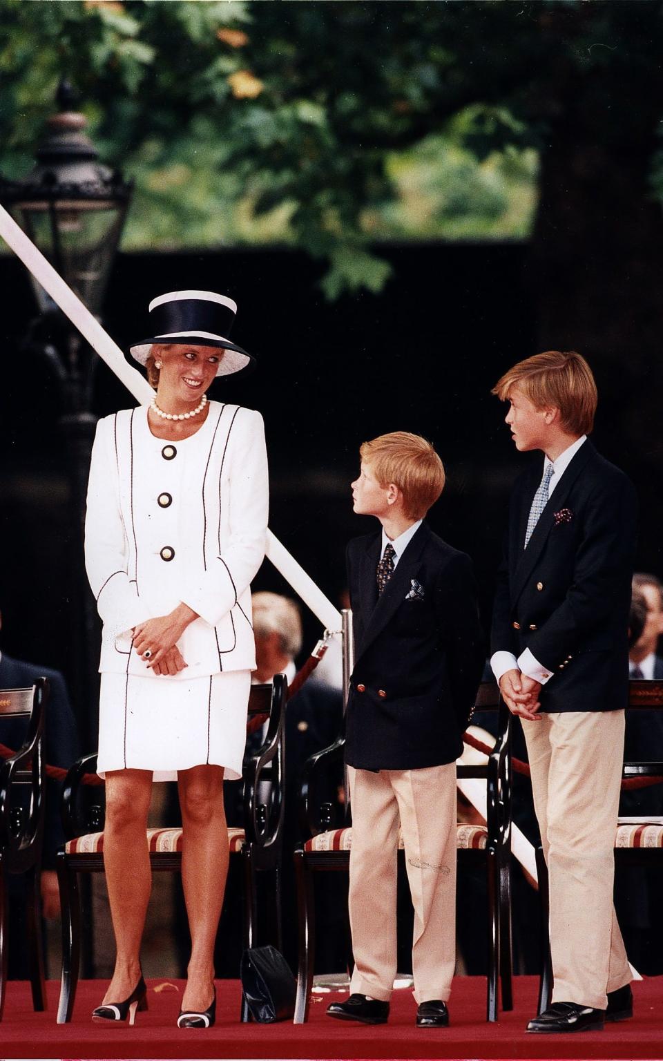 Princess of Wales with Prince William and prince Harry - Credit: Ian Jones