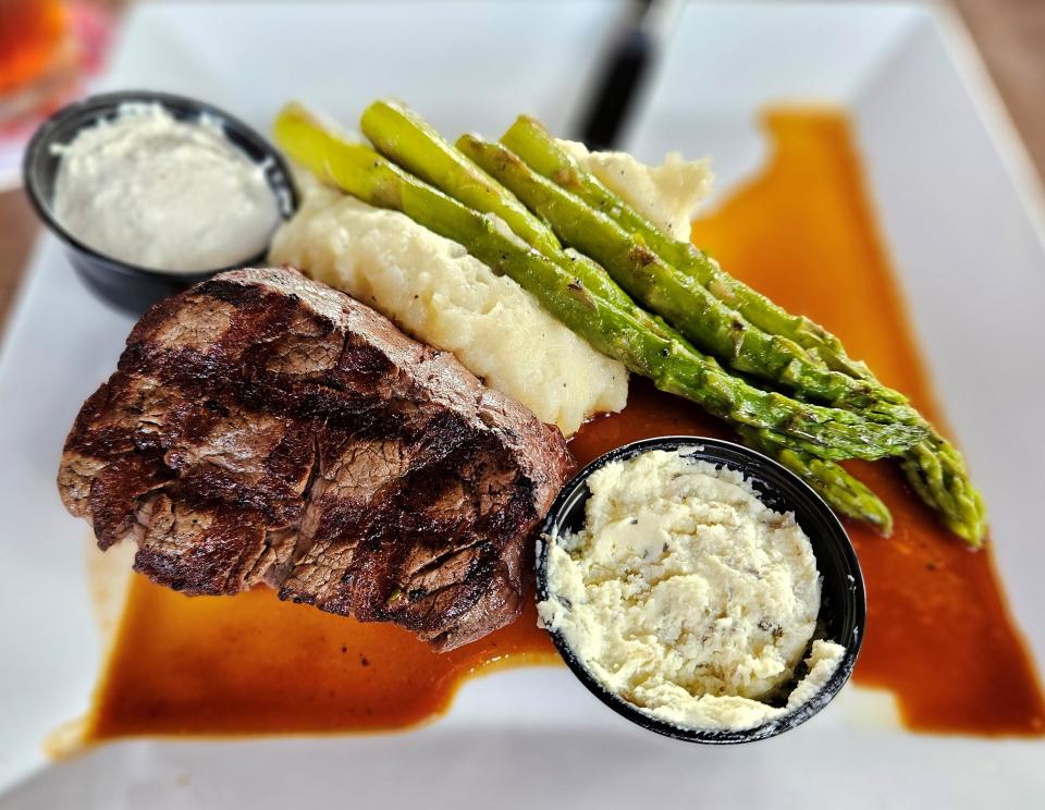 Herb-Buttered Filet Mignon at Mattison's Bradenton Riverwalk, photographed on Sept. 10, 2024.