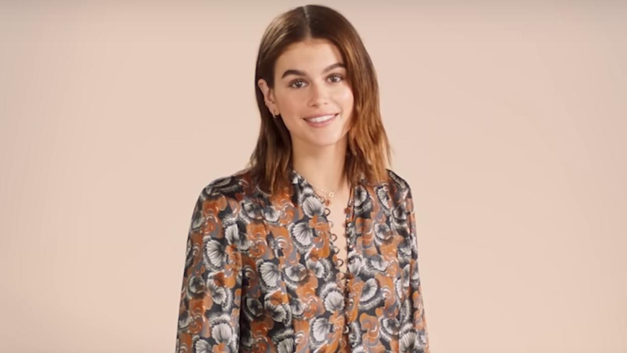  Kaia Gerber during a Vogue interview. 