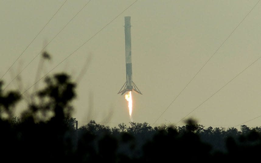 New video shows incredible moment Elon Musk's SpaceX rocket lands at Cape Canaveral after ISS mission