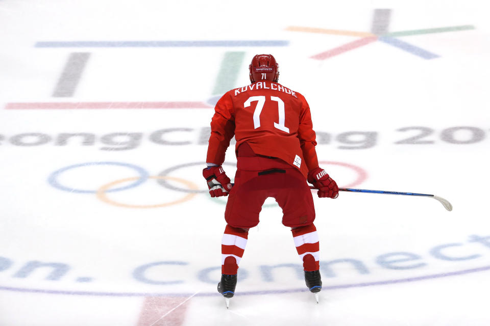 Ilya Kovalchuk was a monster at the Olympic Games. (Getty)