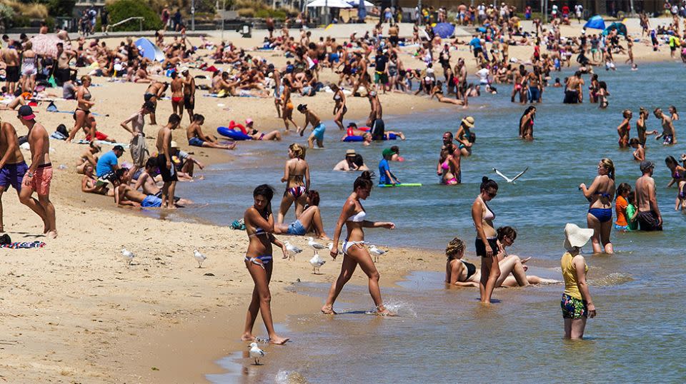 Beaches around the east coast will be swamped by those trying to beat the heat. Source: Getty