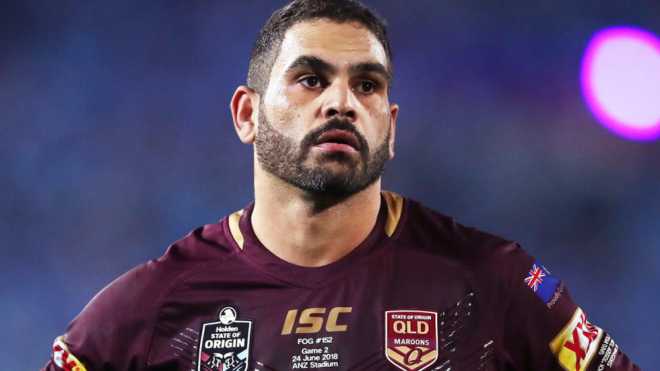 Greg Inglis, pictured here during Game II of the 2018 State of Origin series.