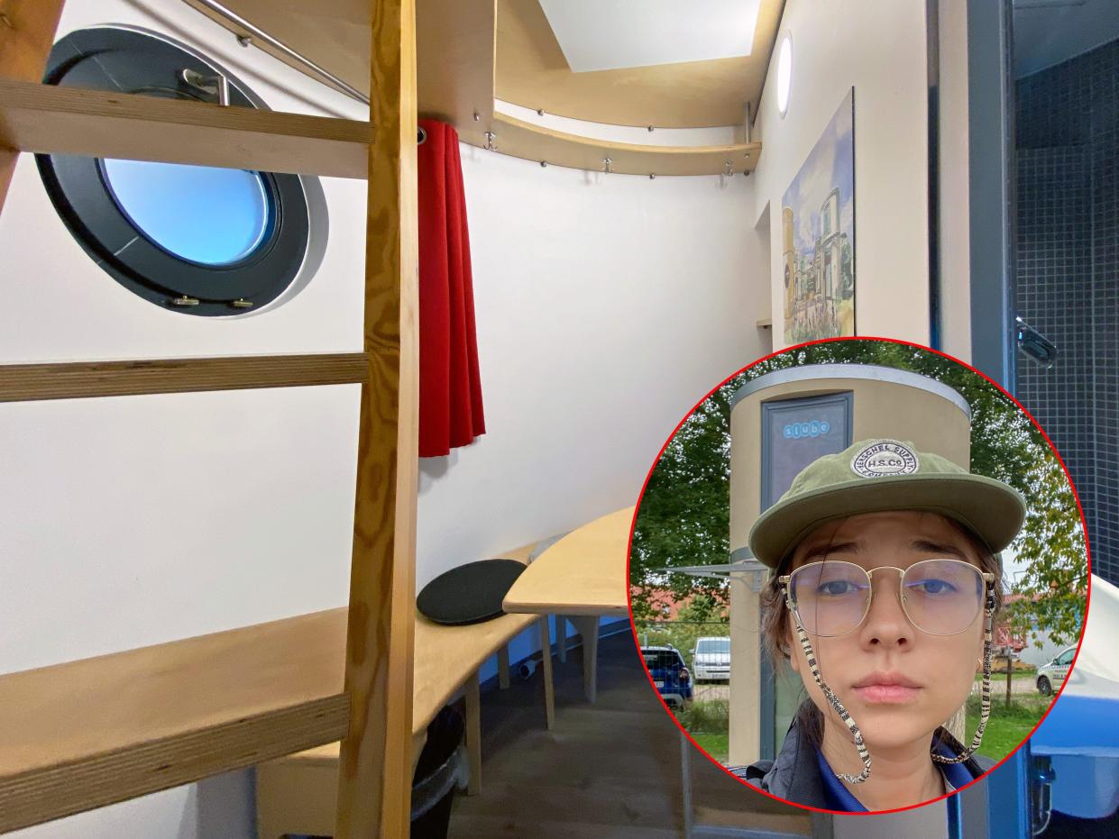 At a tiny home hotel in Germany, Insider's reporter stayed in a 100-square-foot space with a sitting area, bedroom, and bathroom.