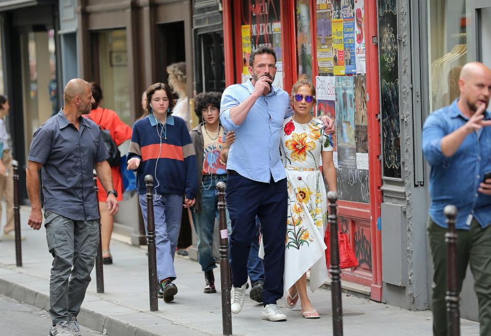 J. Lo, Ben Affleck and Kids Emme, Seraphina in L.A. Together