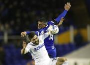 Britain Football Soccer - Birmingham City v Leeds United - Sky Bet Championship - St Andrews - 3/3/17 Birmingham's Paul Robinson in action with Leeds' Stuart Dallas Mandatory Credit: Action Images / John Sibley Livepic