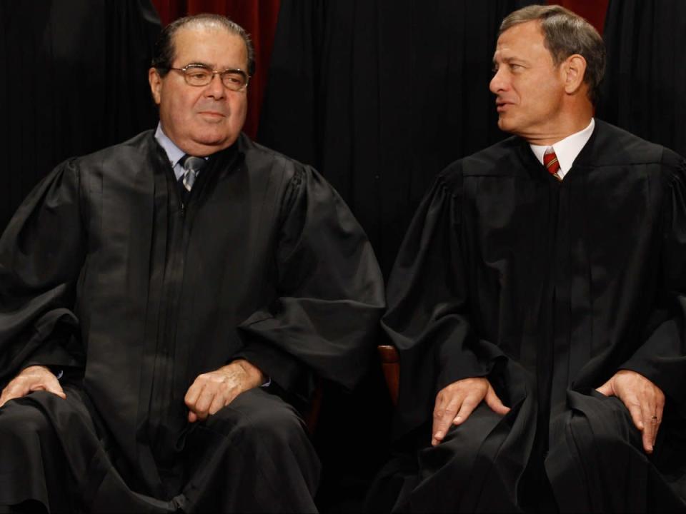 supreme court justices john roberts antonin scalia