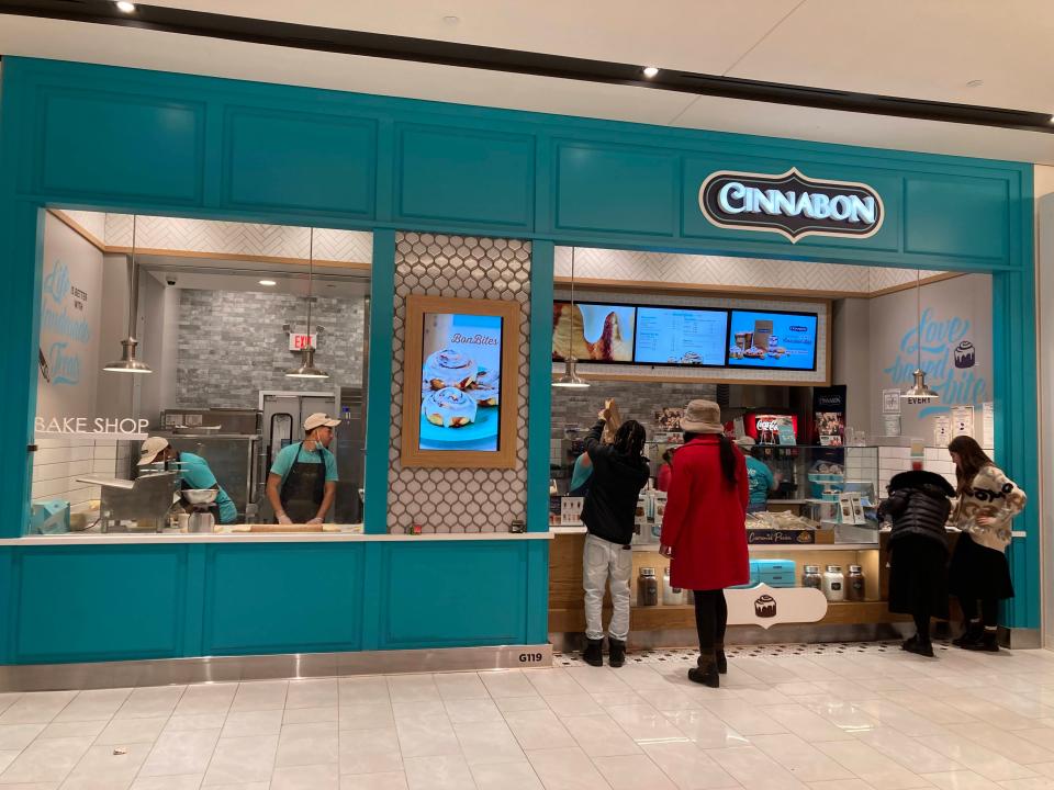 Cinnabon at the American Dream Mall in New Jersey.