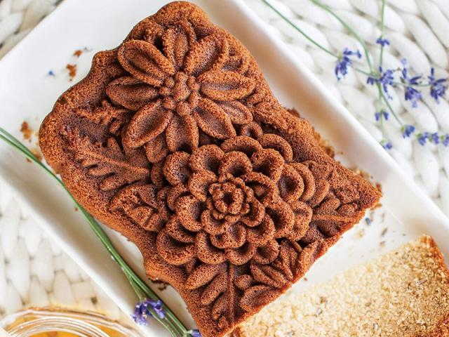 Nordic Ware's Wildflower Loaf Pan From  Upgrades Baked Goods