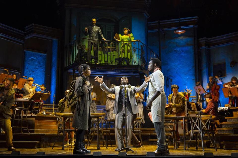 A scene from ‘Hadestown,’ a critically acclaimed Broadway musical.